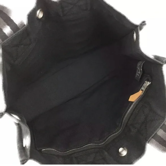Hermes Black Canvas Tote PM Mini Size - Picture 9 of 12